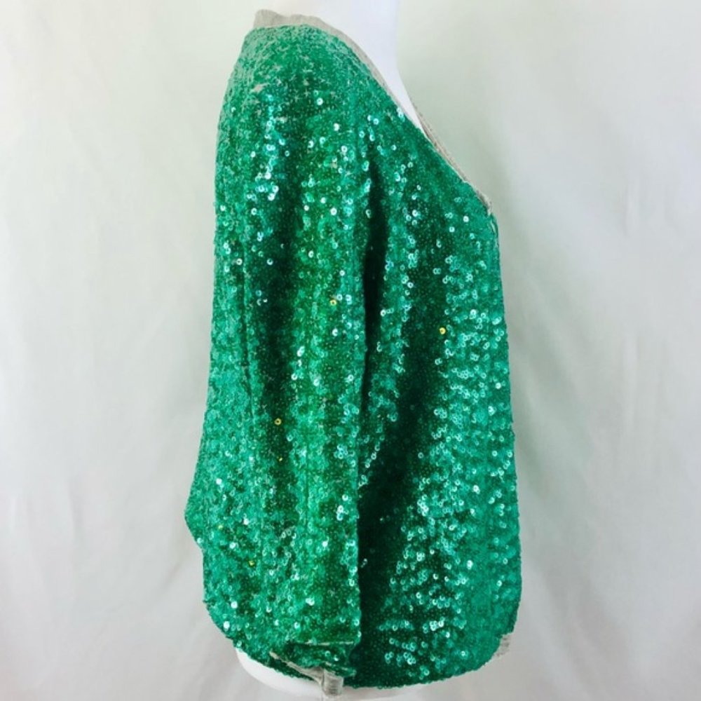 Calypso St. Barth Bruni Sequin Cardigan, Size Xs - image 2